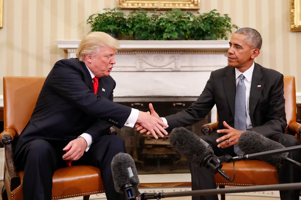 Obama y Trump tuvieron una "alentadora" reunión en el inicio de la transición tras el triunfo electoral republicano