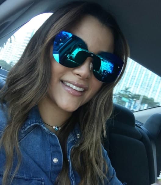 Al llegar a Las Vegas, Clarissa se puso feliz y nos regaló su mejor sonrisa.