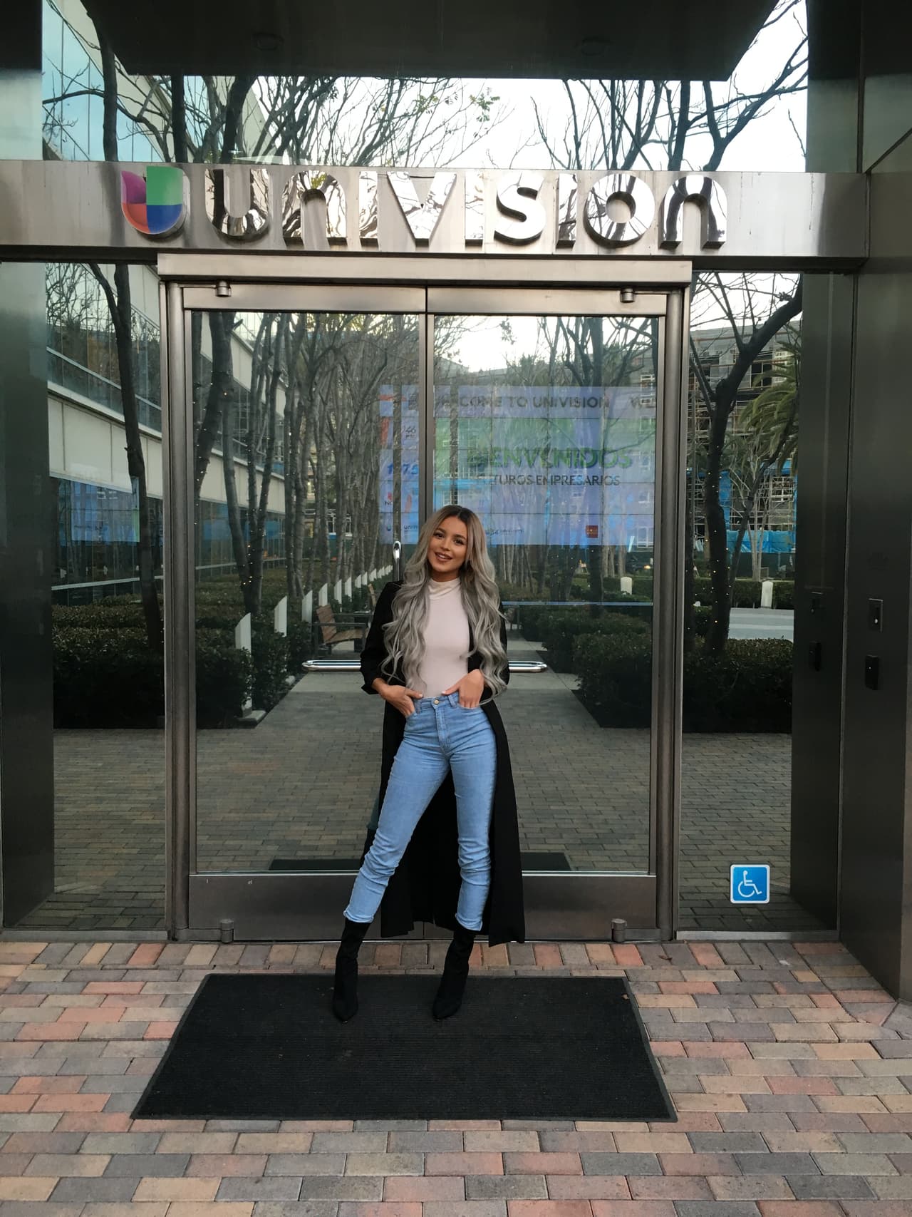 Val Mercado durante su visita a Univision Los Angeles