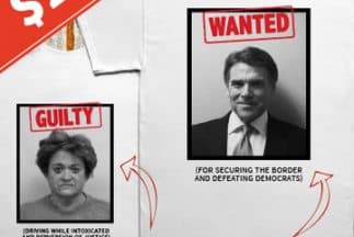 Así lucen las camisetas que el gobernador de texas puso a la venta. (Fotografía tomada de Twitter)