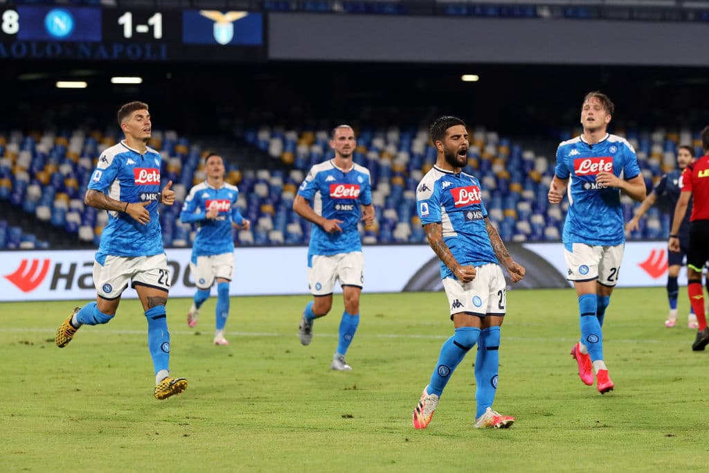 Napoli 3-1 Lazio | Fabián Ruiz Peña (9’) hizo el primero del encuentro. Immobile (22’) emparejó los cartones.