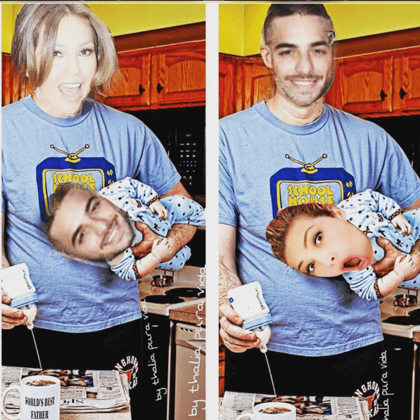 ¡Qué tal! En esta imagen Thali escribió: "Maluma ya vete a dormir que mañana tienes que grabar un video así que toma tu biberón".