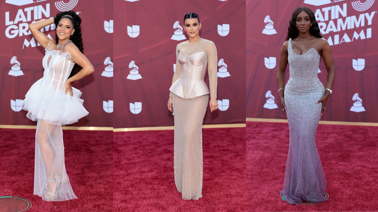 Francisca, Clarissa Molina y Amara La Negra en la alfombra roja.