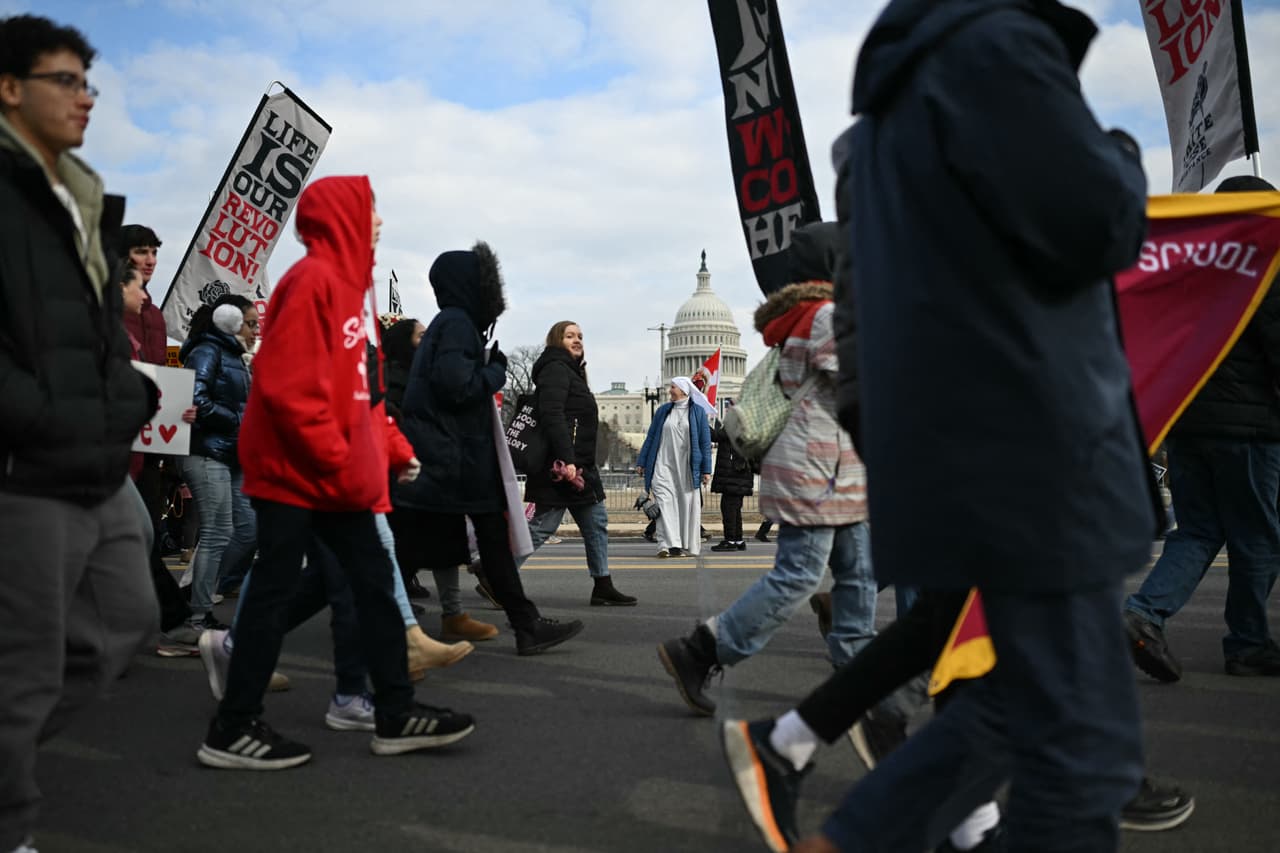 La protesta fue en las calles aledañas al Capitolio de DC.