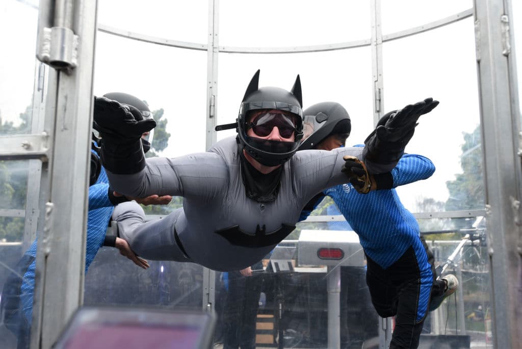 Esperimentar superpoderes en una cámara de aire, literalmente, te hará volar.