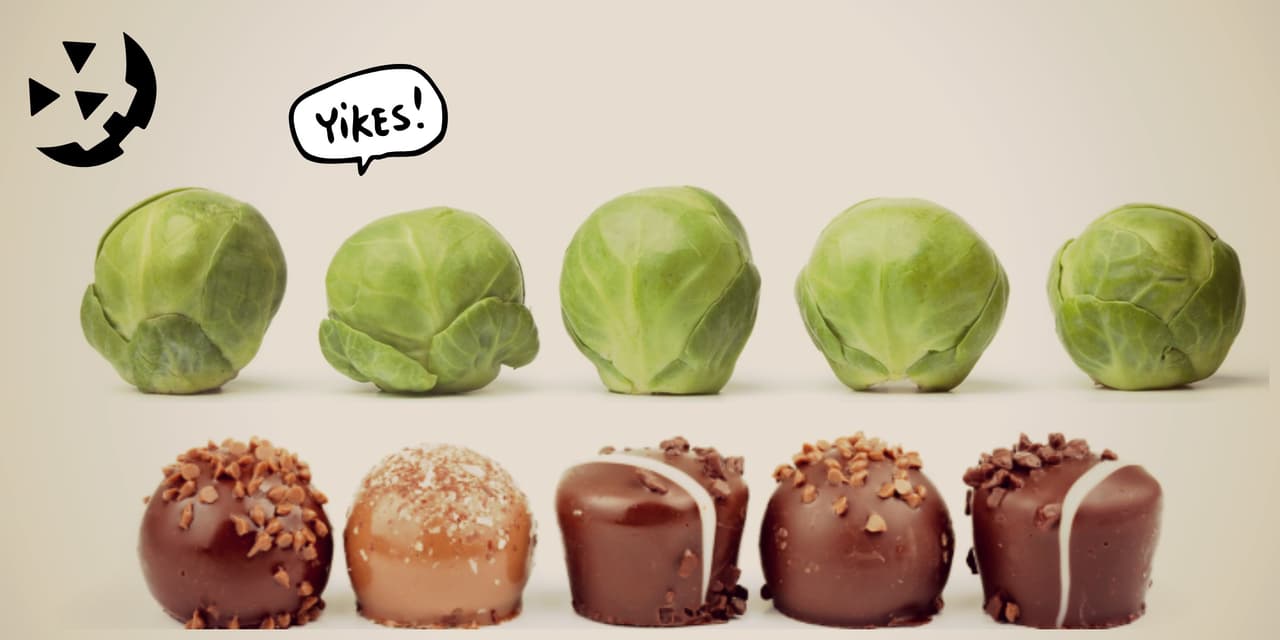 Coles de bruselas cubiertas de chocolate: la receta para engañar a niños en Halloween que internet trajo de regreso