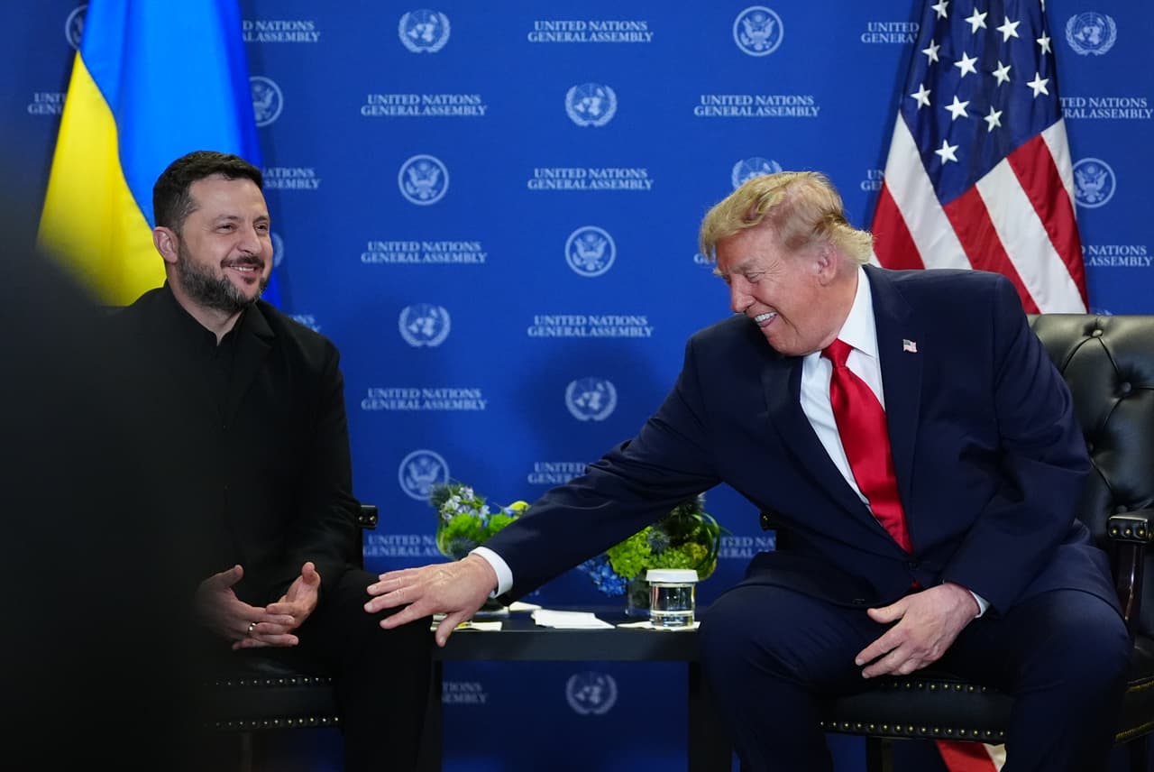 Una imagen del encuentro entre Volodimir Zelenski y Donald Trump la tarde del 22 de septiembre de 2026.