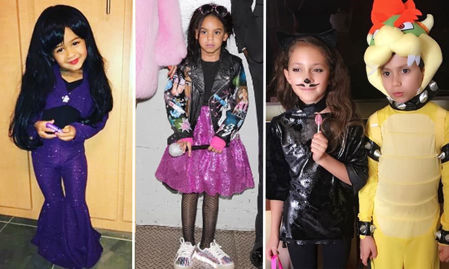 Los peques de las celebridades disfrutaron de la noche de Halloween con divertidos disfraces.