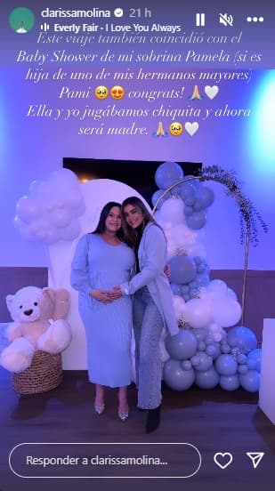 Clarissa Molina junto a su sobrina, Pamela.