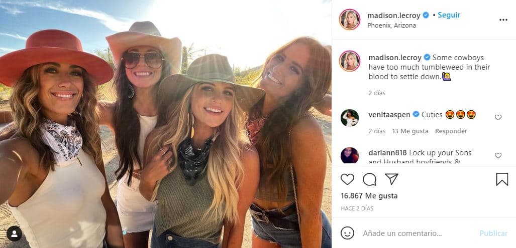 Aunque Madison LeCroy negó esta información, mencionó que él la había contactado y que se enviaban mensajes de texto, pero nunca lo había visto ni tocado.