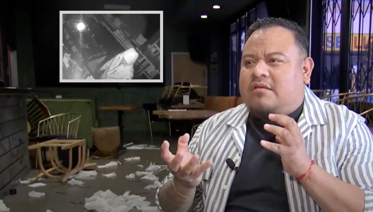 Muere la madre de sus hijas y dos semanas después un vándalo le destruye El Zarape en Melrose