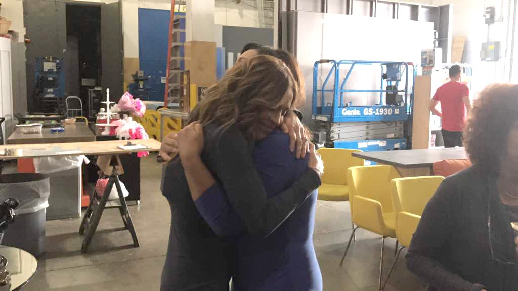 Con este emotivo abrazo demostraron el gran cariño que se tienen.