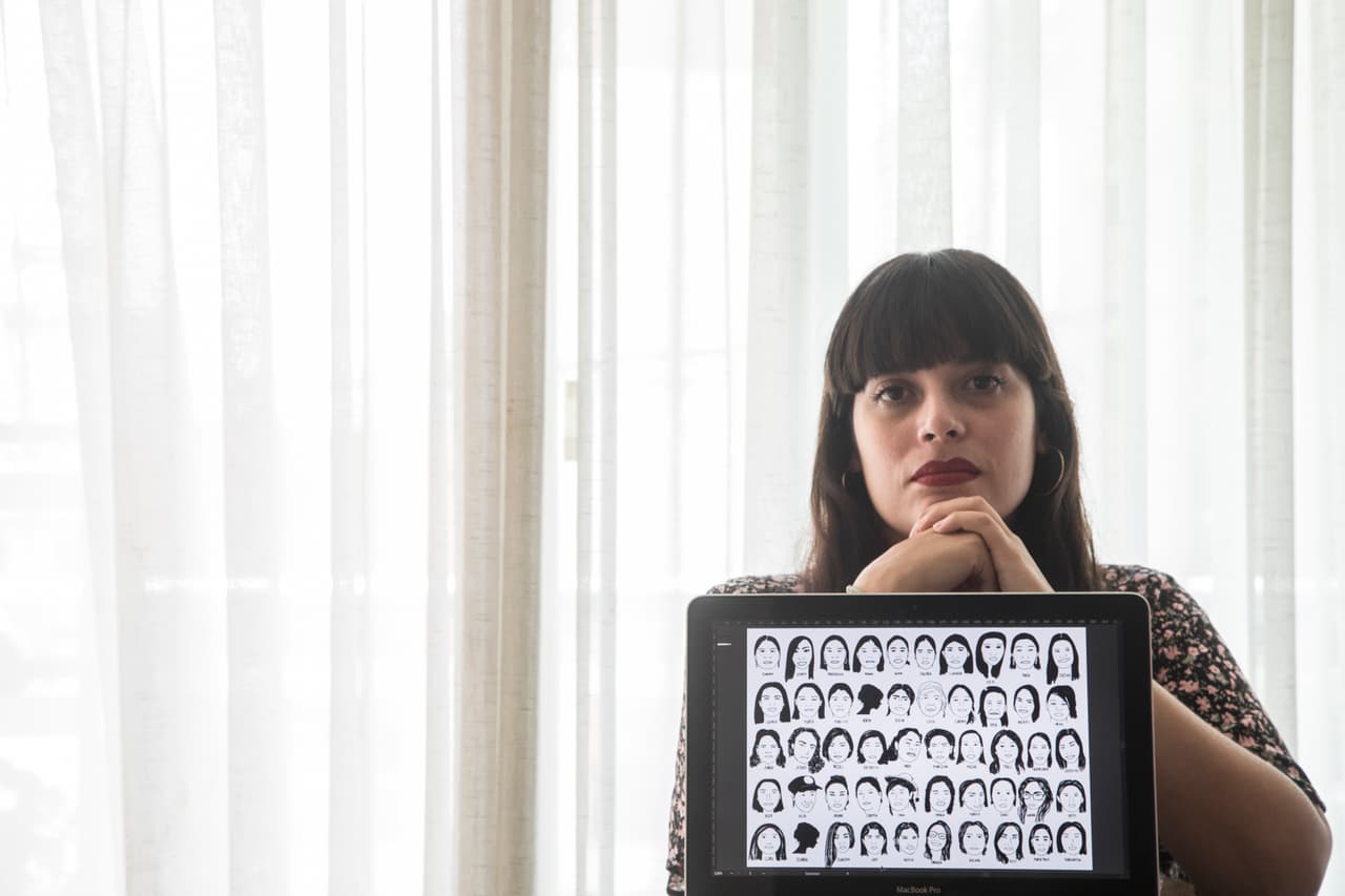 La ilustradora que le puso rostro a 164 mujeres asesinadas: "El feminismo salva vidas"