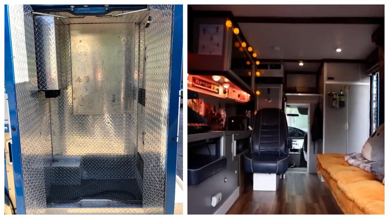 Con gusto compartió cómo lucía el interior de la ambulancia antes y cómo luce hoy. 
<br>