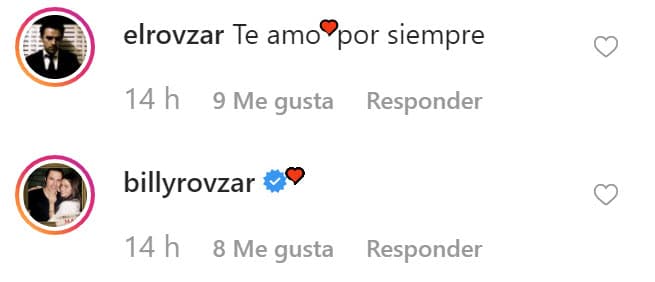 Fernando Rovzar contestó el detalle de su novia con un "Te amo por siempre".