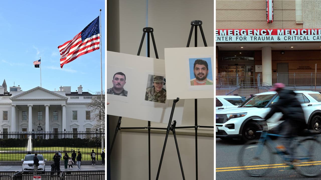 Caos cerca de la Casa Blanca: las imágenes tras tiroteo contra dos soldados de la Guardia Nacional