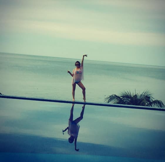 La playa es uno de sus lugares favoritos.