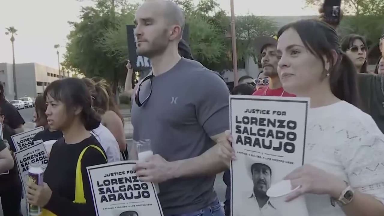 Vigilia y protestas en Phoenix exigen justicia por Lorenzo Salgado