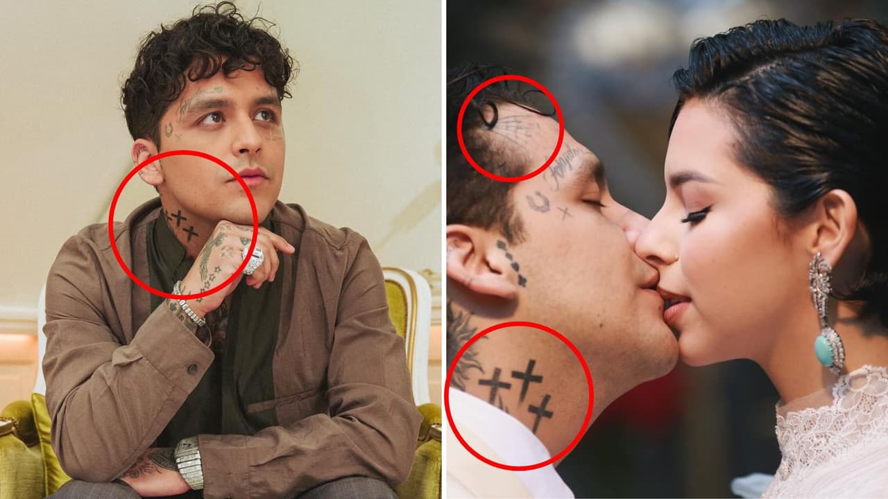 Los tatuajes de Christian Nodal.