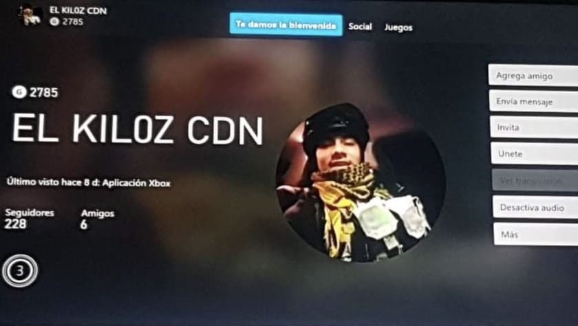 Una de las imágenes compartidas por un menor de edad al reportero Oscar Balderas sobre el grupo que invita a
<i>gammers</i> a integrarse a grupos de la delincuencia organizada en México.