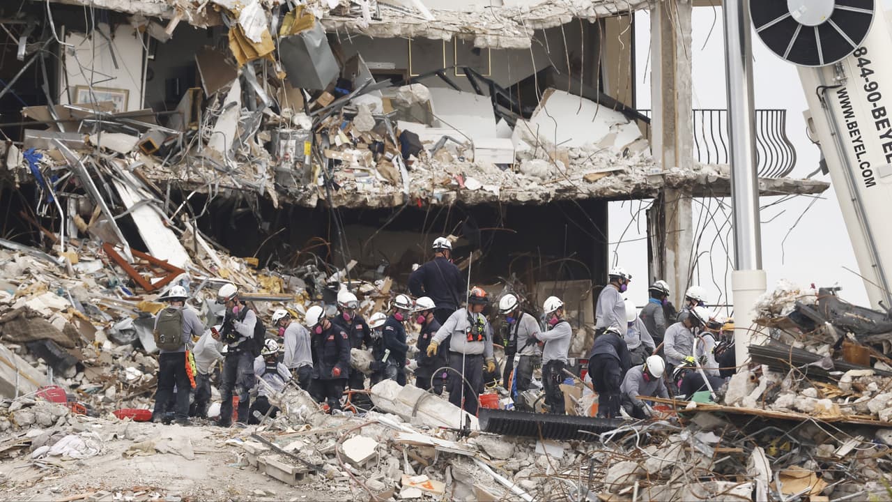 Este es el reporte del riesgo que vieron en la torre que continúa en pie en el derrumbe de Surfside