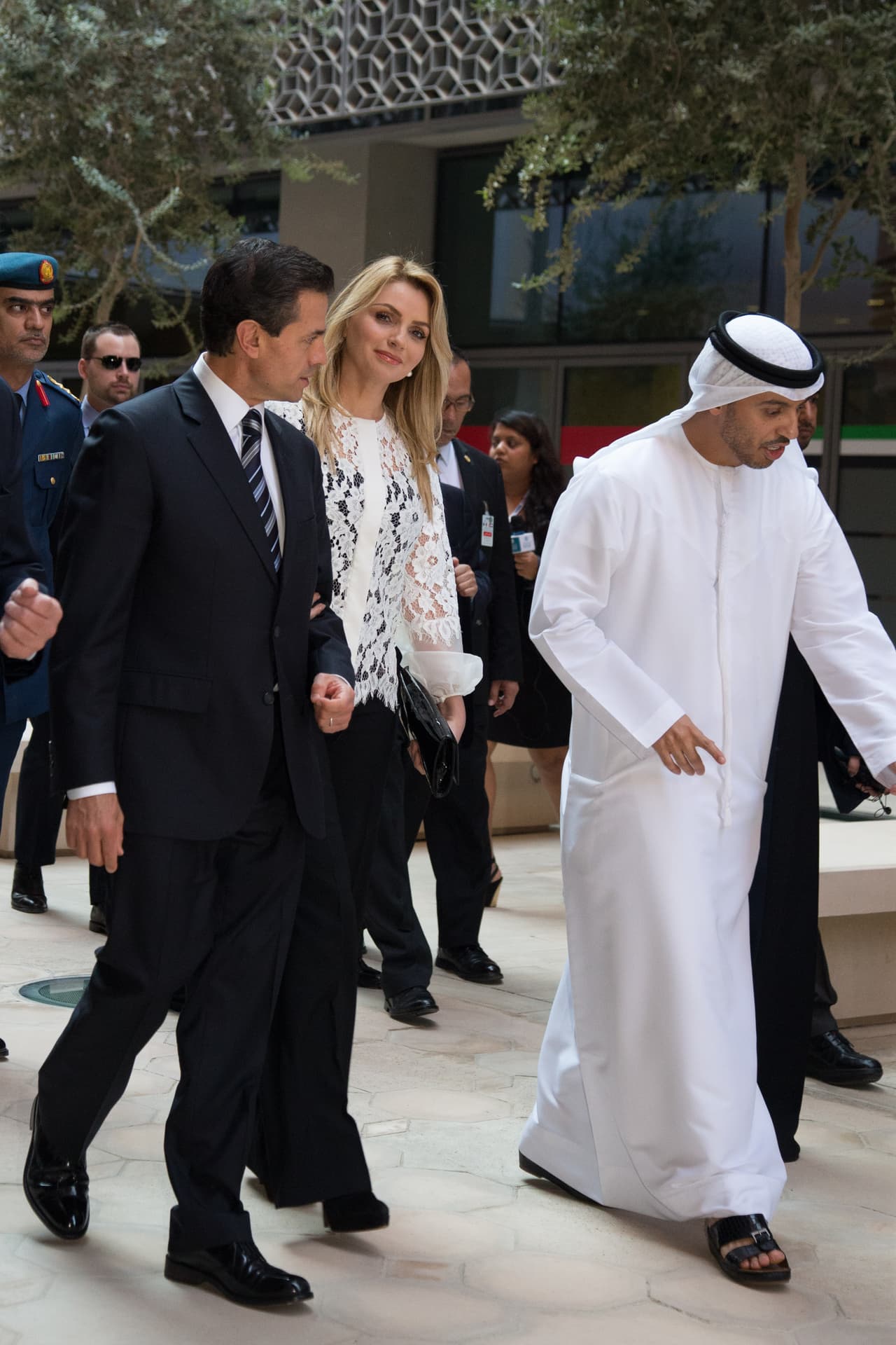 El Presidente y la primera dama fueron partícipes de varias visitas.