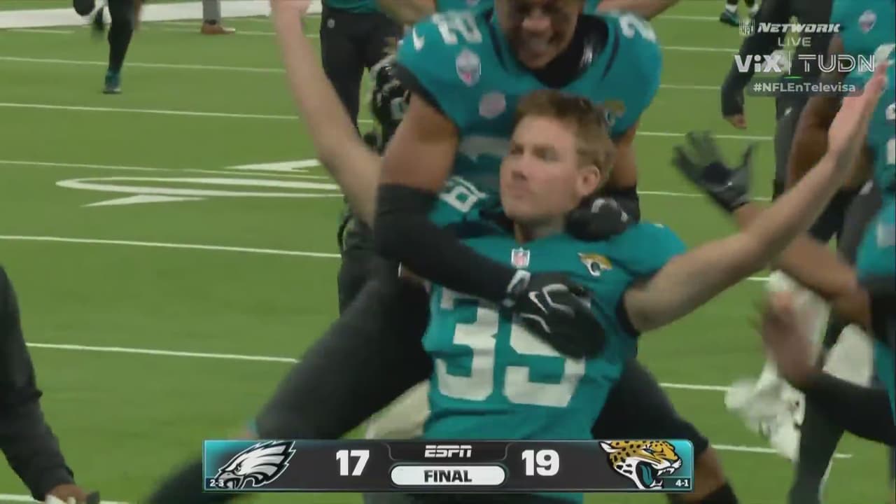 ¡Locura! Cam Little festeja a lo 'Jude Bellingham'' en triunfo de Jaguars