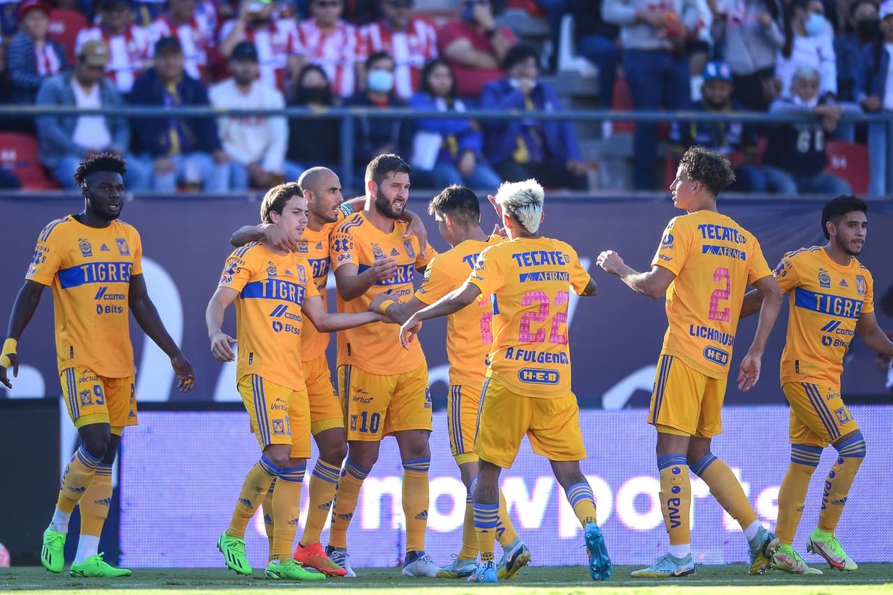 Tigres goleó a domicilio al Atlético San Luis en la Jornada 17 del Apertura 2022 para asegurar el quinto puesto y eliminar a los locales de la Liguilla.