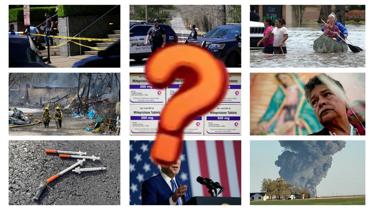 Otro tiroteo masivo, filtraciones del Pentágono e históricas lluvias en Florida: ¿sabes qué pasó esta semana?