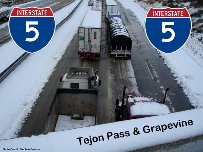 Las nevadas caerán a niveles bajos. Es probable que los principales pasos de montaña, como
<b> el corredor interestatal 5</b>, experimenten nevadas ligeras con condiciones de conducción invernales y retrasos significativos.