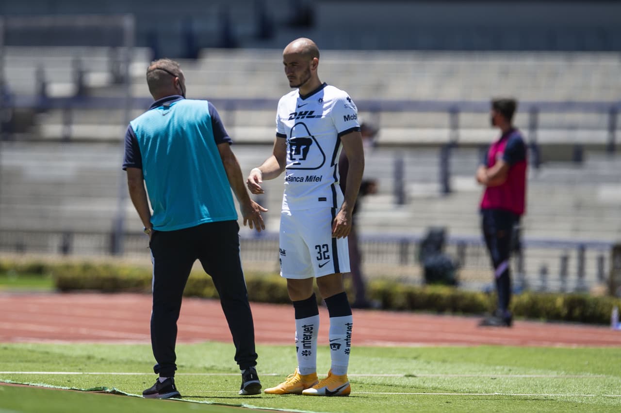 during the game Pumas UNAM vs Tijuana, corresponding to Day 07 of the Torneo Apertura Guard1anes 2020 of the Liga BBVA MX, at Olimpico Universitario Stadium, on August 30, 2020. <br><br> durante el partido Pumas UNAM vs Tijuana, correspondiente a la Jornada 07 del Torneo Apertura Guard1anes 2020 de la Liga BBVA MX, en el Estadio Olimpico Universitario, el 30 de Agosto de 2020.