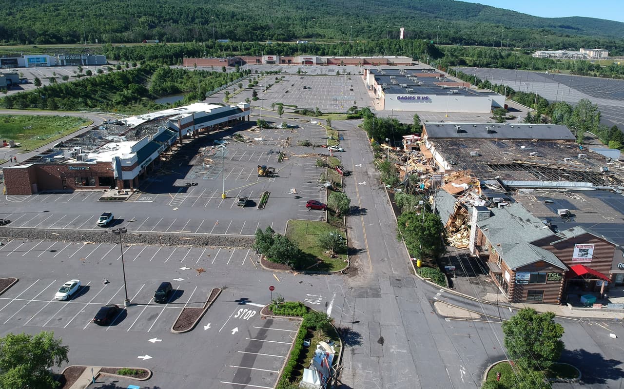 El Servicio Nacional de Meteorología acudiría a Wilkes-Barre para determinar la gravedad de los daños y confirmar si fue un tornado.