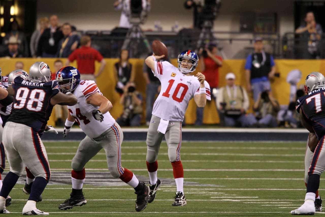 New York Giants y New England Patriots se volvieron a encontrar 4 años después, ahora en el Super Bowl XLVI. Eli Manning habpia ganado el MVP en el Super Bowl XLII, ahora estaba en camino de otro MVP en el partido grande.