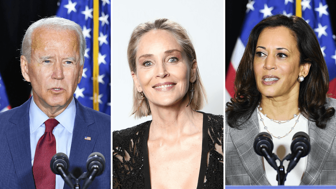 Sharon Stone pide a sus seguidores que voten por Biden en vez de elegir a un "asesino"