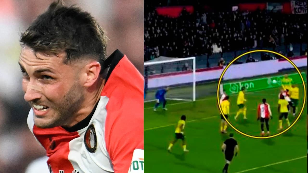 Santi Giménez anota golazo para guardar en su regreso a la Eredivisie