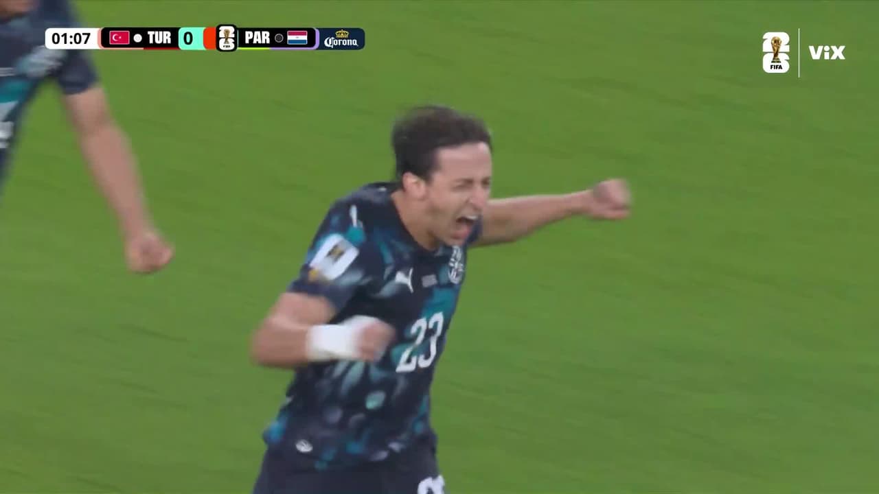 ¡Un minuto después del inicio Paraguay le clava un golazo a Turquía en el Mundial 2026!