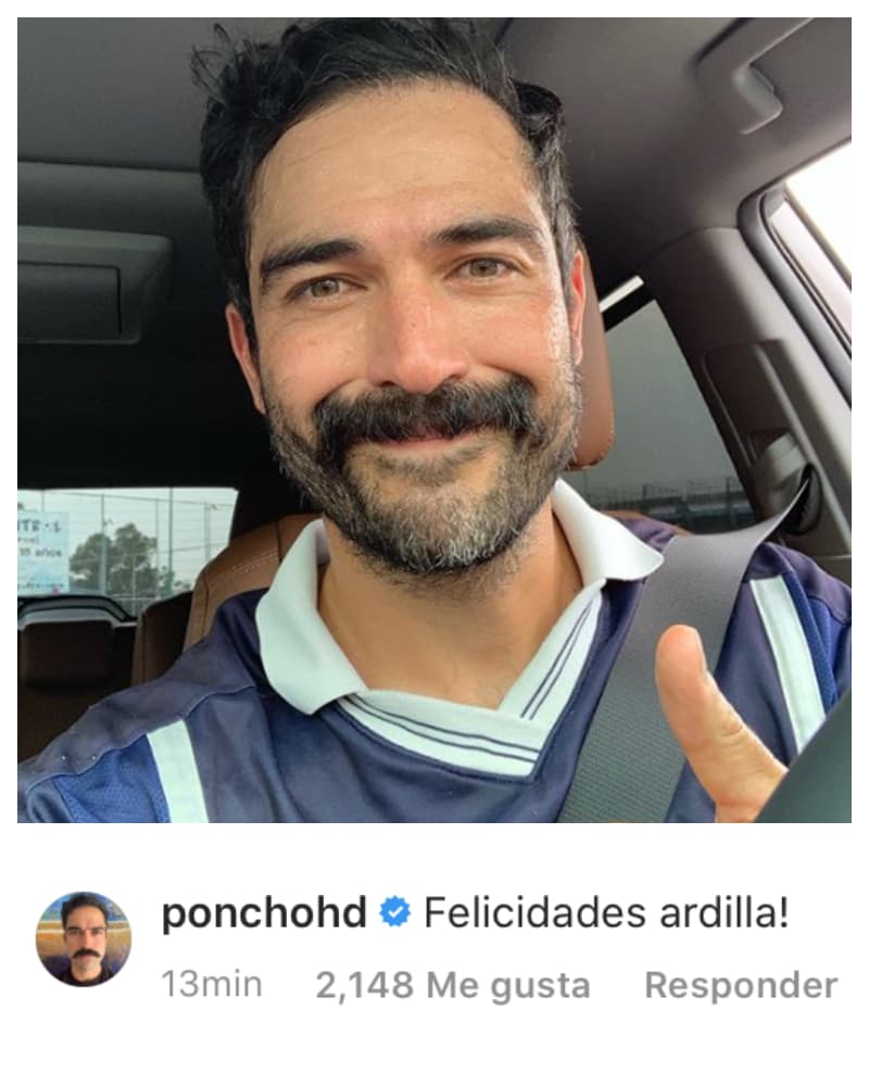 Poncho Herrera fue su novio cuando ambos grababan la telenovela 'Rebelde' y le dejó este mensaje: "¡Felicidades ardilla!"