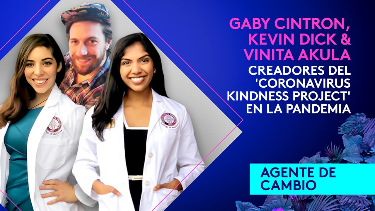 Gaby Cintron, Vinita Akula y Kevin Dick consiguieron llevarse un premio por ser Agente de cambio. Ellos crearon el 'Coronavirus Kindness Project' en la pandemia.