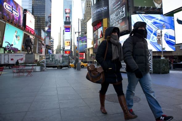 el frente de mal tiempo y la bajas temperaturas continuarán por lo menos hasta el fin de semana. Los termòmetros oscilaban el miércoles entre los -12 y los -6 grados bajo cero.