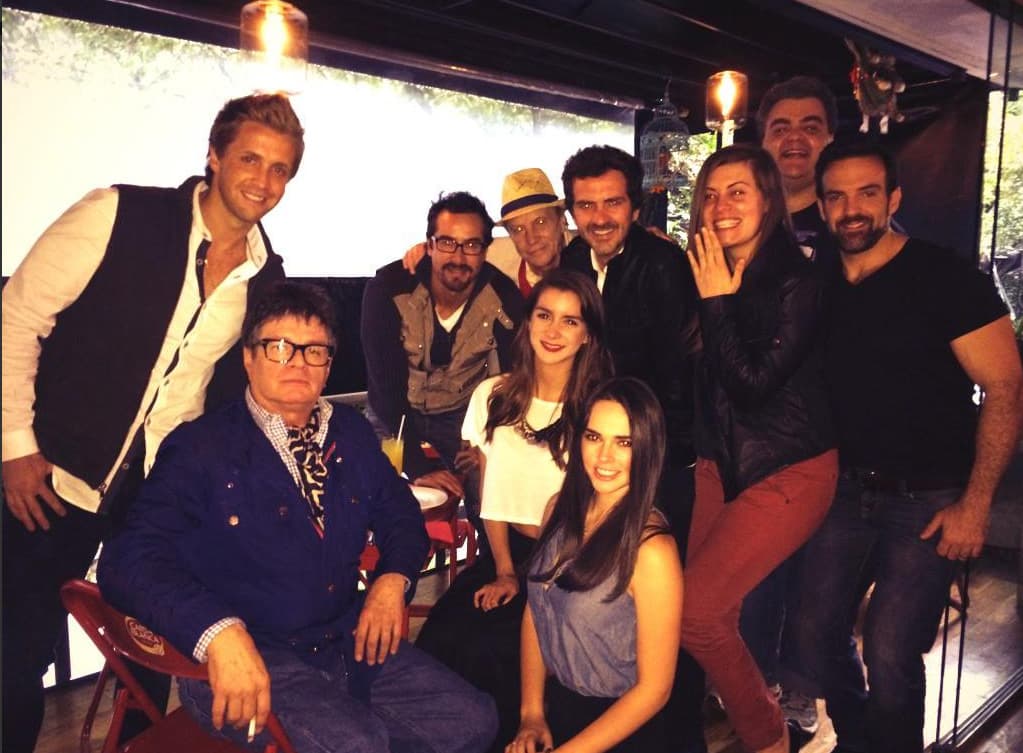 El elenco era muy unido.