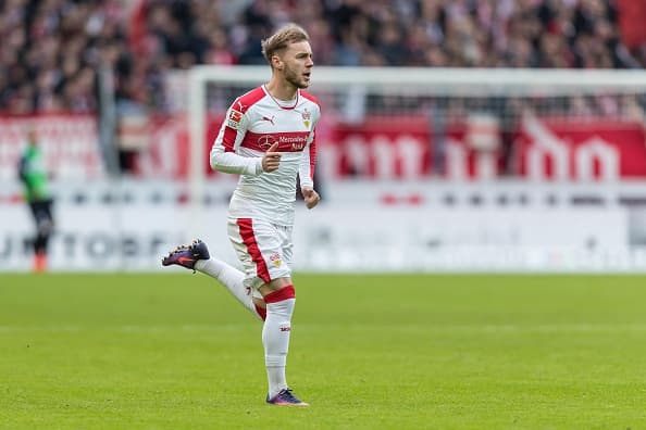 Stuttgart, Deutschland, 06.11.2016, 2. Bundesliga 12. Spieltag, VfB Stuttgart - DSC Arminia Bielefeld, Alexandru Iulian Maxim (VFB) (Photo by TF-Images/Getty Images)