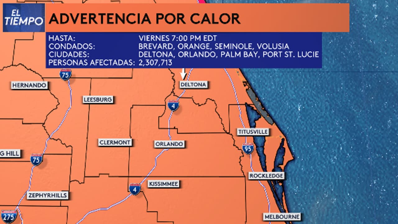 Sigue advertencia por calor el viernes en Florida Central, ¿cómo estará el fin de semana?