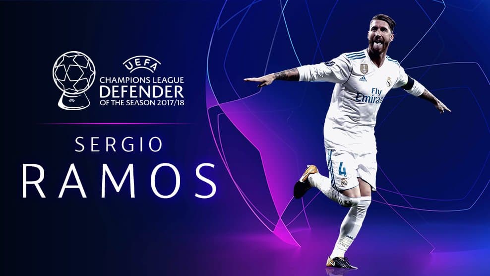 El siguiente en la lista fue el premio al Mejor Defensor de la temporada, al español Sergio Ramos.