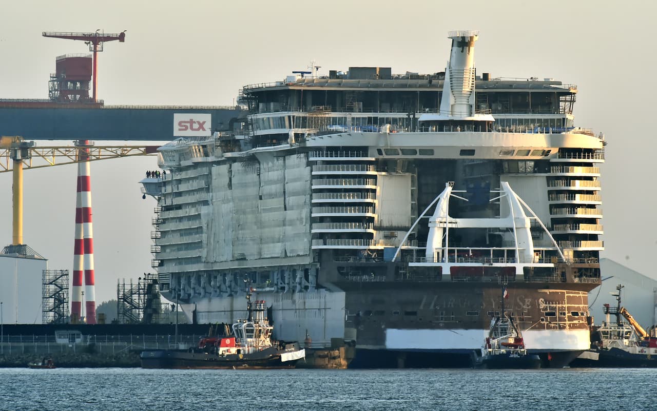 El crucero más grande del mundo es la versión marítima del Airbus 380 por su tamaño y monstruosidad