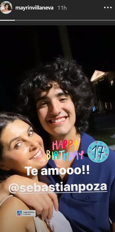 El jovencito celebra 17 años y su madre
<b><a href="https://www.univision.com/famosos/mayrin-villanueva-todavia-le-pega-con-la-chancla-a-sebastian-poza-alexa-revela-el-posible-motivo-video">Mayrín Villanueva</a></b> fue una de las primeras en dedicarle un mensaje en Instagram.
<br>