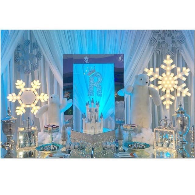 Así lució la mesa de dulces.