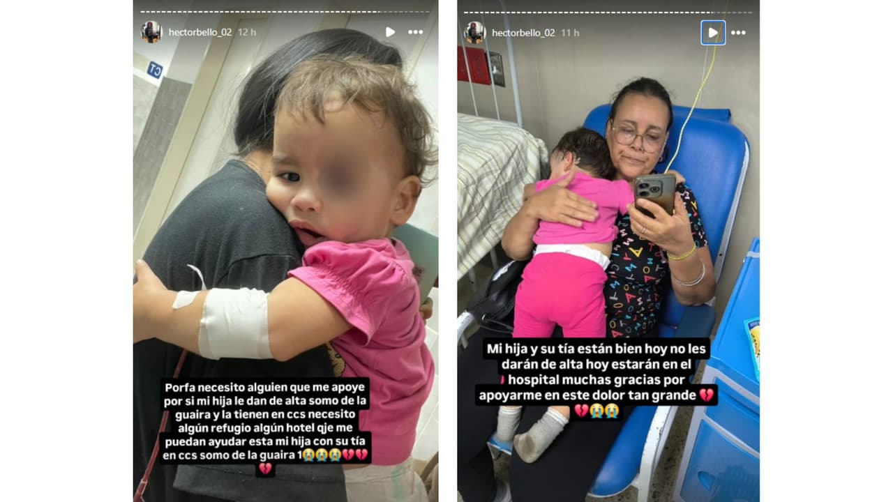 Héctor Bello reveló que su hija permanece hospitalizada.