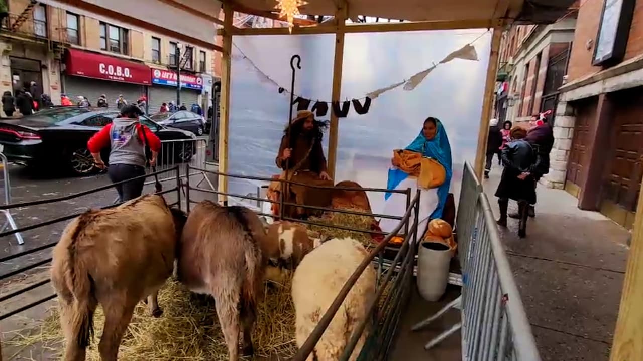 Iglesia del Bronx celebra el nacimiento de Jesús con un pesebre viviente