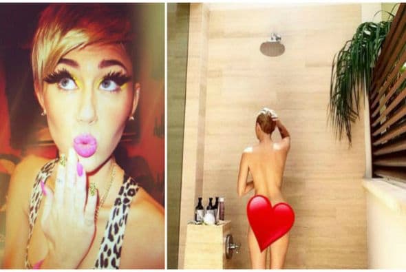 La cantante publicó la "Luna de Puerto Rico" cuando llegó en la madrugada y luego publicó una foto tomando un baño.