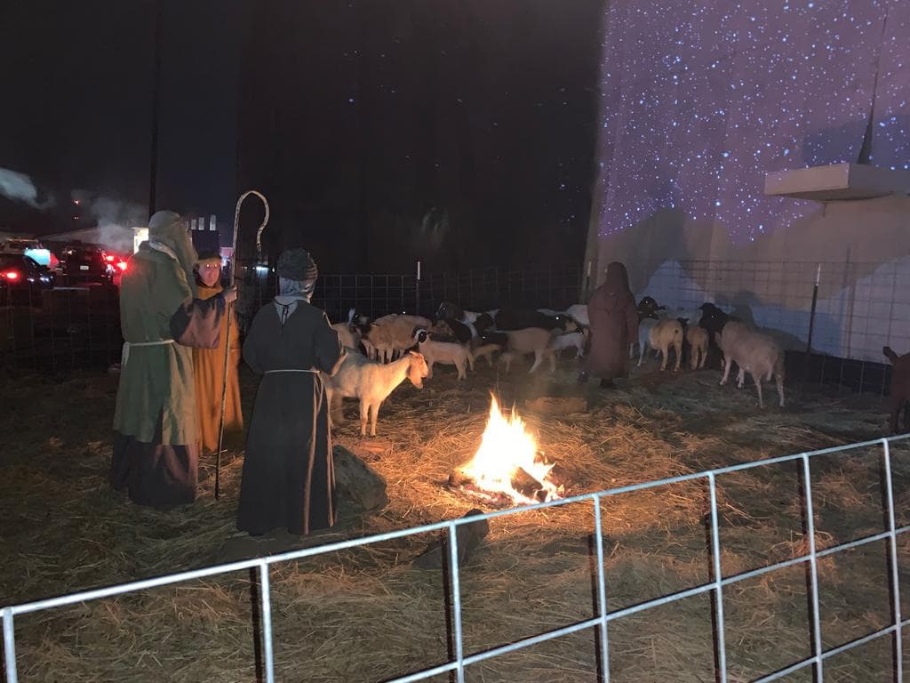 Escena del Nacimiento en Riverdale.